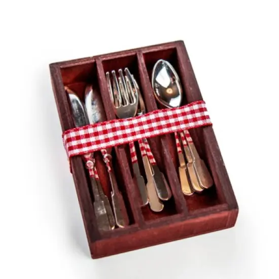 The Queen's Treasures 18 Inch Doll 13 Piece Utensil Set and Wooden Holder image {3}