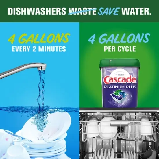 Cascade Fresh Platinum Plus Action Pacs Dishwasher Detergents image {7}
