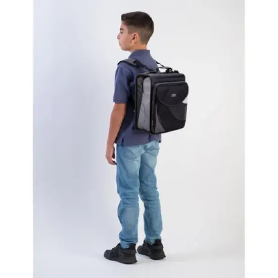 Case-it Universal Dual Binder Pack, 2 Set of 2&rdquo; D-Ring Dual, W/Removable File Folder Hold Down Pages With Laptop Storage image {1}