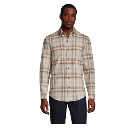 Lands' End Men's Traditional Fit Flagship Flannel Shirt image {22}