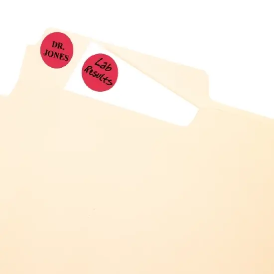 Avery Round Color Coding Labels, Removable Adhesive, Red, 0.75", 3 Pack, 3,024 Labels Total (32136) image {1}