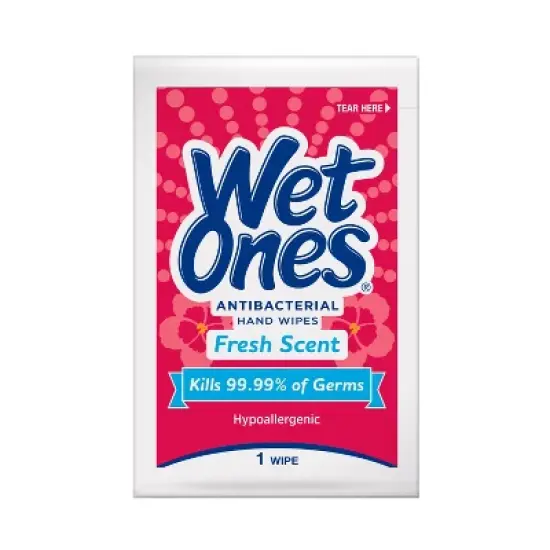 Wet Ones Antibacterial Hand Wipes Singles - Fresh Scent - 24ct image {2}