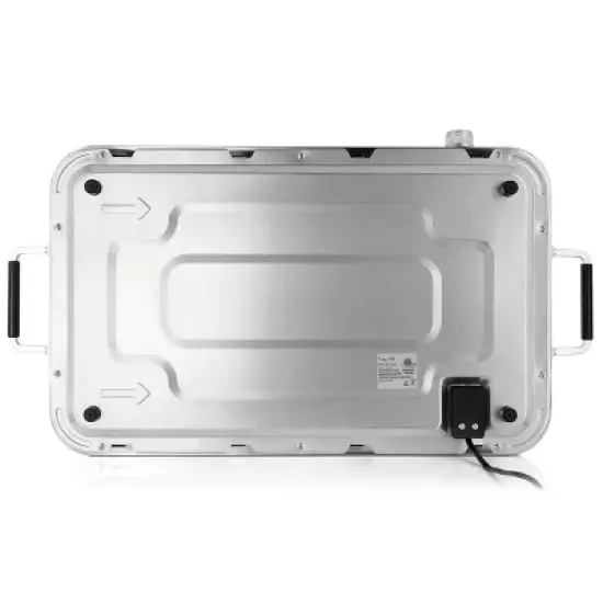 MegaChef 3-in-1 Electric Chaffing Buffet Server and Warming Tray with Triple 2.63 Quart Trays and 8. image {1}