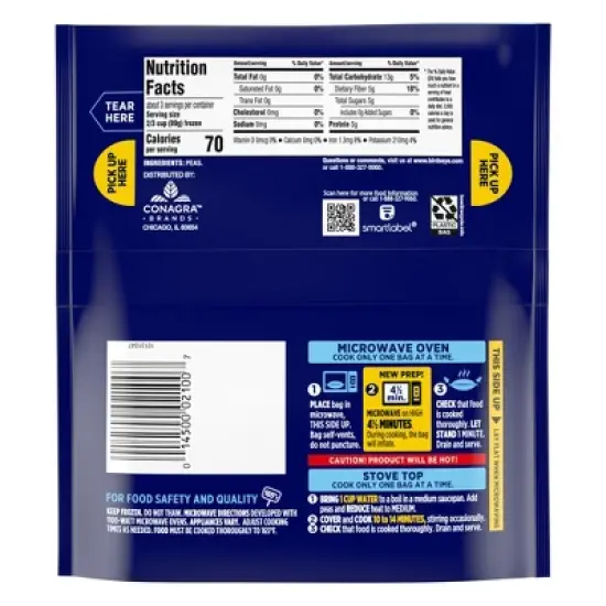 Birds Eye Steamfresh Frozen Sweet Peas - 10oz image {5}