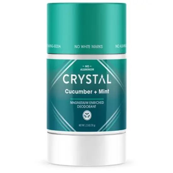 Crystal Magnesium Enriched Solid Deodorant Cucumber + Mint - 2.5oz image {4}