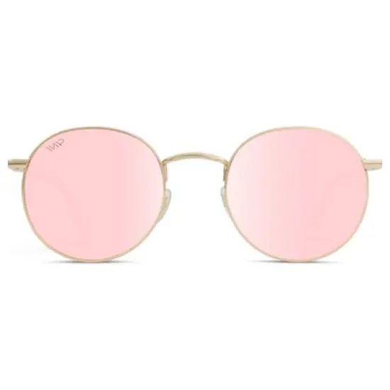 WMP Eyewear Trendy Round Metal Frame Polarized Sunglasses image {4}