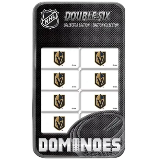 MasterPieces Officially Licensed NHL Las Vegas Golden Knights 28 Piece Dominoes Game for Adults image {1}