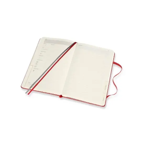 Moleskine Guided Journal 5.12"x8.25" Recipe: Dark Red Hard Cover, 400 Pages, Elastic Closure, image {5}
