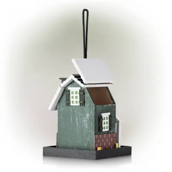 9" Farm Store Wood Bird Feeder - Alpine Corporation image {5}