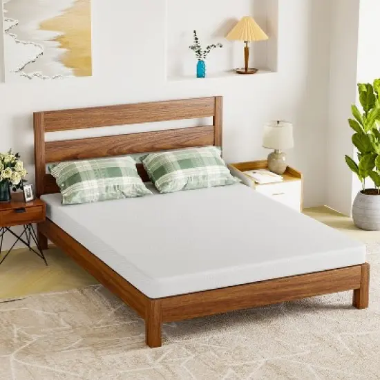 FDW 5 inch Green Tea Cooling Gel Memory Foam Mattress & Marbling on Normal Foam, CertiPUR-US Certified, Bed-in-a-Box,Pressure-Relieving Design image {8}