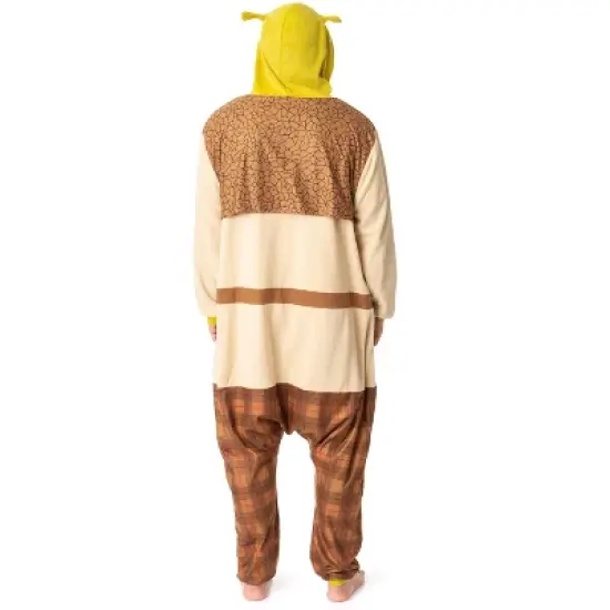 DreamWorks Shrek Mens' Movie Film Costume Footless Sleep Union Suit Multicolored image {3}