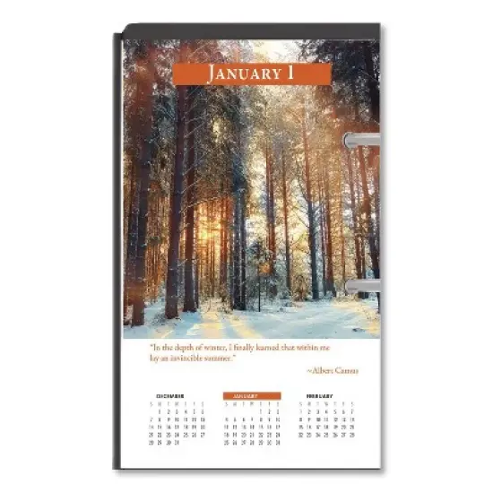 Earthscapes Desk Calendar Refill, Nature Photography, 3.5 x 6, White/Multicolor Sheets, 12-Month (Jan to Dec): 2026 image {2}