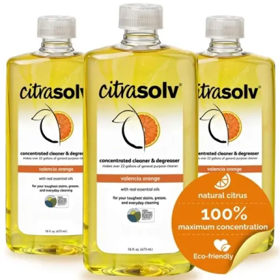 Citra Solv Concentrated Cleaner & Degreaser, Deodorizer, Home & Outdoor, Adhesive Remover, Natural Orange Oil image {12}