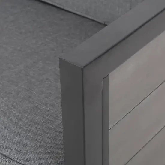 Jax 2pc Faux Wood Loveseat Set - Gray - Christopher Knight Home image {3}