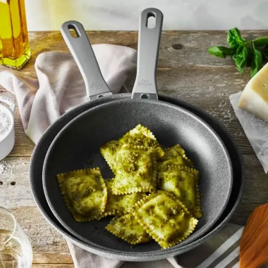 BALLARINI Parma Plus by HENCKELS 2-pc Aluminum Nonstick Fry Pan Set, Made in Italy image {3}