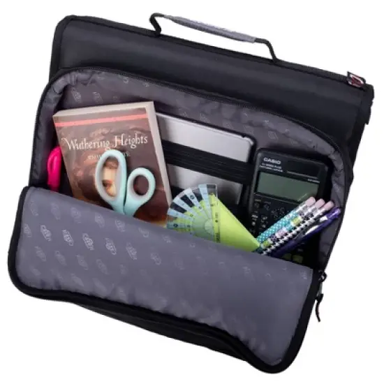 Case-it 2" Laptop Zipper Binder Black image {2}