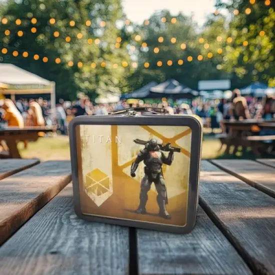 Crowded Coop, LLC Destiny Guardian Tin Lunch Box, Titan image {2}