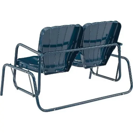HomeStock Ridgeland Outdoor Metal Loveseat Glider image {9}