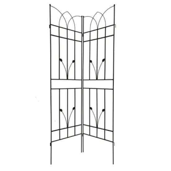 Metal Garden Trellis, 71" X 17" Metal Trellises For Climbing Plants, Garden Trellis Climbing Plants, Garden Trellis Modern-Cuddlewood image {5}