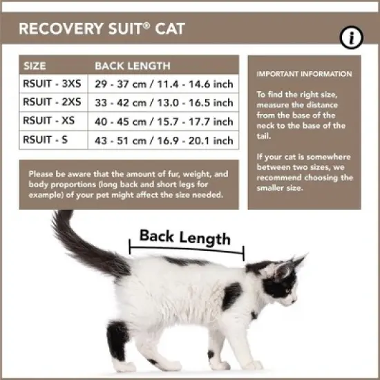 Suitical Recovery Suit for Cats - Comfortable Alternative To A Cat Cone - Black Camouflage image {3}