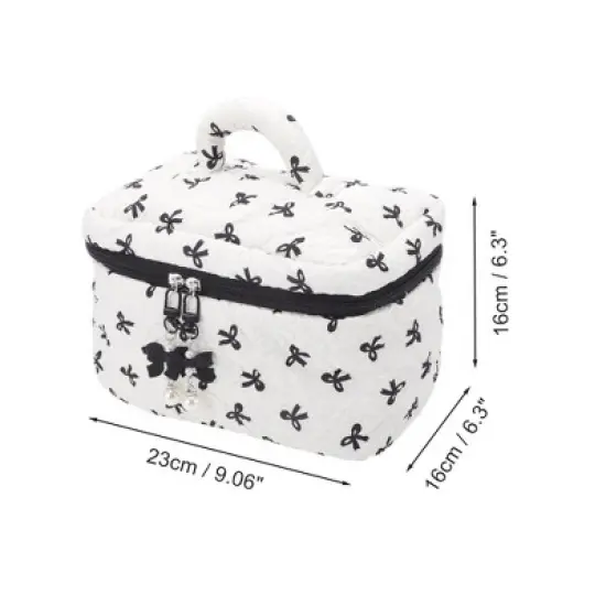 Unique Bargains Pendant Bow Makeup Bag 1 Pc image {1}