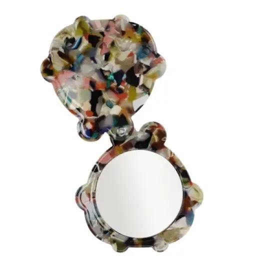 Unique Bargains Durable Cartoon Shaped Makeup Mirror 1 Pc image {4}