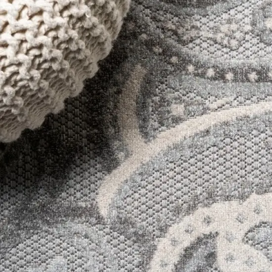 Julien Paisley High-Low Indoor/Outdoor Area Rug - JONATHAN Y  image {2}