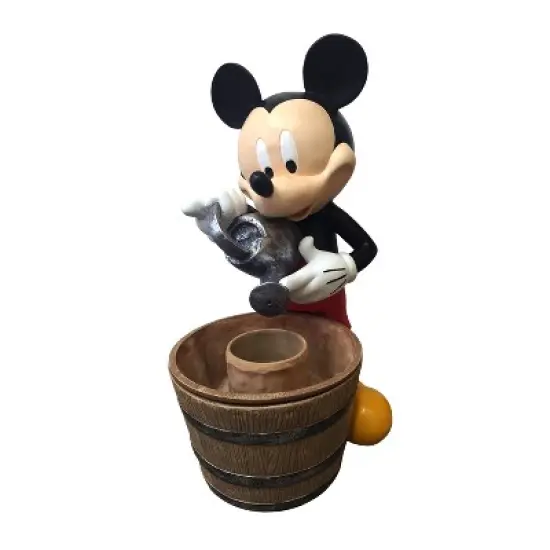 Disney 25.25" Mickey Mouse Garden Resin Planter Fountain image {5}