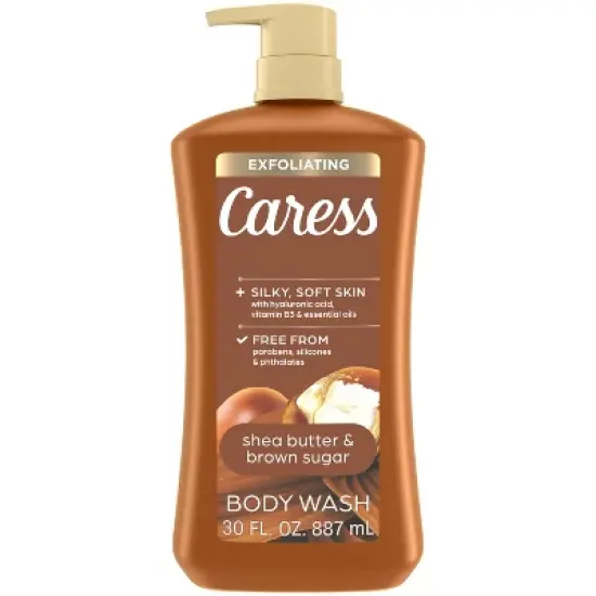 Caress Shea Butter & Brown Sugar Exfoliating Body Wash for Women - 30 fl oz image {7}