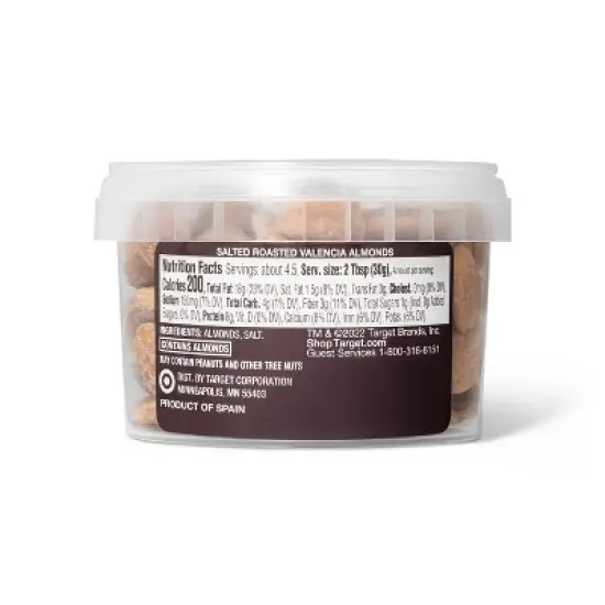 Salted Roasted Valencia Almonds - 4.93oz - Good & Gather&trade; image {2}