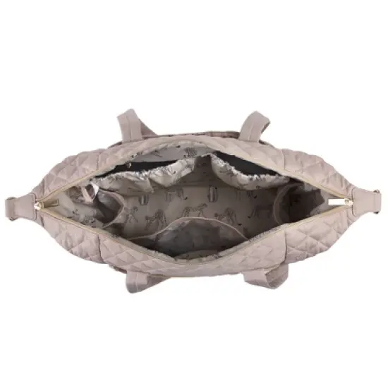 Jessica Simpson Quilted Tote - Taupe image {3}