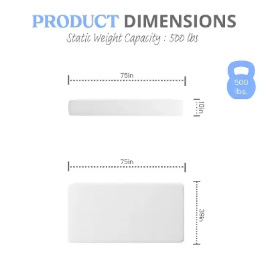 Emma and Oliver 3-Layer Memory Foam Mattress in a Box with Green Tea Infusion, Cooling Gel, CertiPUR-US Certified Foam and Washable Cover image {2}