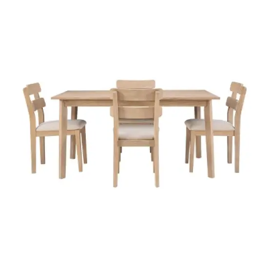 5pc Darden Dining Set Natural - Powell image {2}