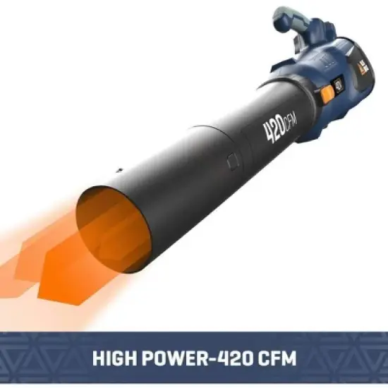 Blue Ridge BR8560U 40V MAX Cordless 450CFM Turbine Leaf Blower image {3}