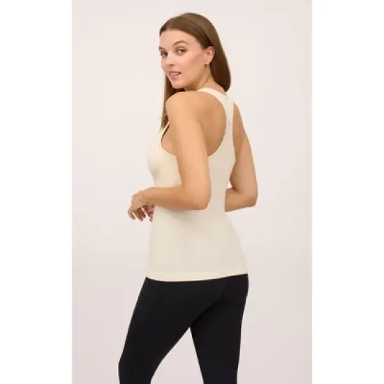 Yogalicious Womens Ribbed Seamless Ayla Tank Top image {3}