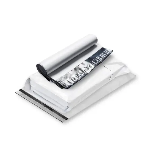 PSBM 100 Pieces 15" x 20" x 4" White 3 Mil Expansion Poly Mailers Bags for Shipping image {4}