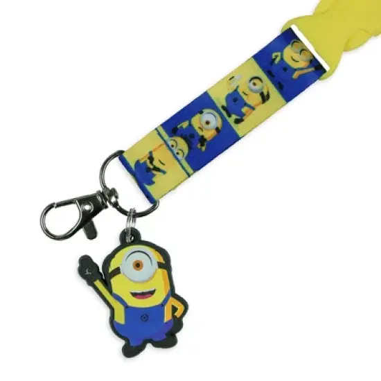 Minions Lanyard Character Inspired Breakaway Clear ID Badge Holder Keychain Multicolored image {2}