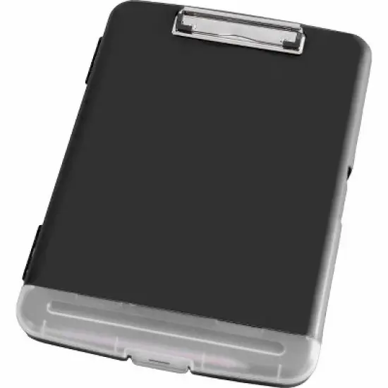 Business Source - Storage Clipboard - Storage for 160 Sheet - Plastic - Black - 1 Each image {1}