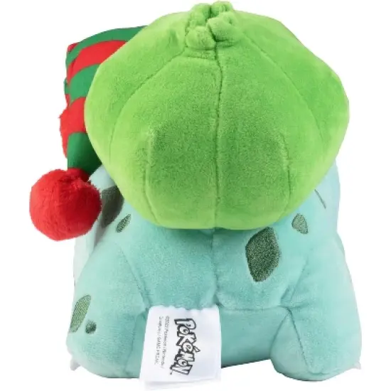 Pok&eacute;mon 8" Bulbasaur Plush with Hat Accessory- Officially Licensed - Generation 1 Starter - Stuffed Animal Toy Figure - Gift Kids, Boys, Girls - 2+ image {2}