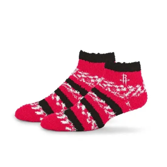 NBA Houston Rockets Multi Stripe Fuzzy Socks image {1}
