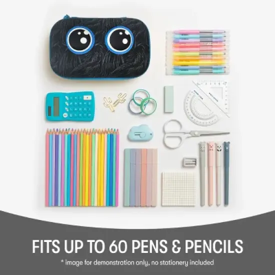 ZIPIT Beast Pencil Case, Black Pencil Box for Kids image {5}