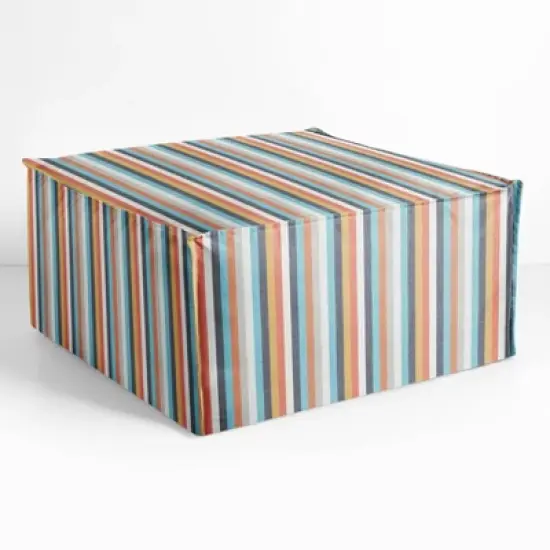 Sorra Home Subrella Bean Fabric Outdoor Patio Pouf image {4}