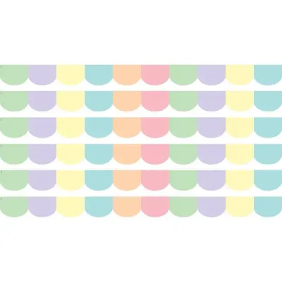 Teacher Created Resources&reg; Pastel Pop Scalloped Border Trim, 35 Feet Per Pack, 6 Packs image {3}