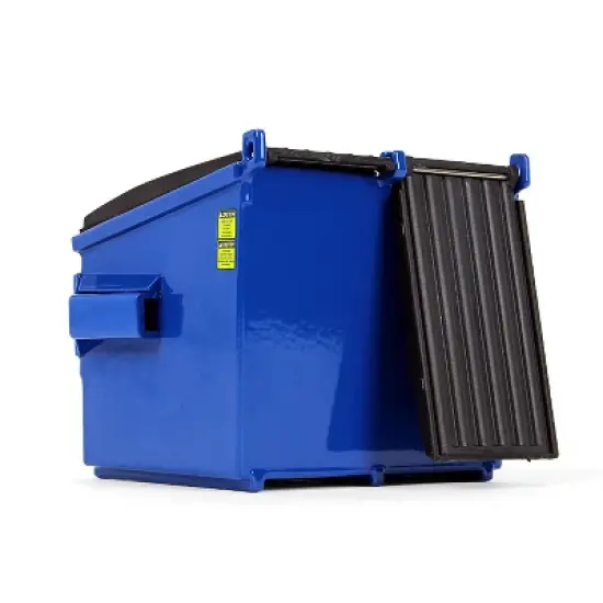 Refuse Trash Bin Blue 1/34 Diecast Model by First Gear image {1}