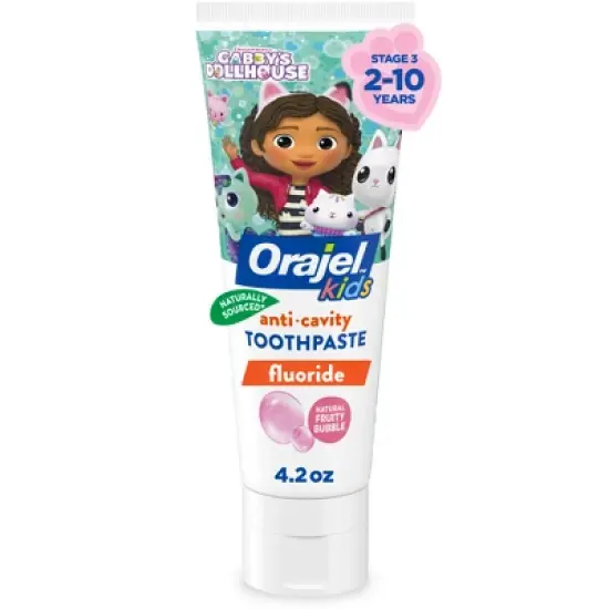Orajel Kids' Gabby's Dollhouse Paste - Fruity Bubble - 4.2oz image {10}