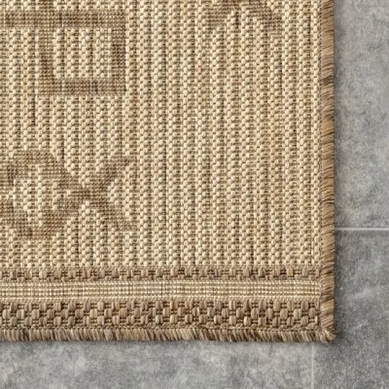 nuLOOM Candice Moroccan Geometric Trellis Indoor and Outdoor Patio Area Rug image {4}