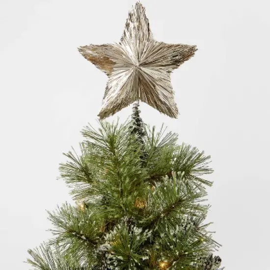 11" Tinsel Star Christmas Tree Topper - Wondershop image {3}