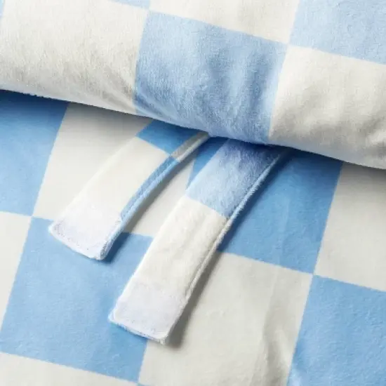 Blue Checkered Kids' Sleeping Bag - Pillowfort&trade; image {3}