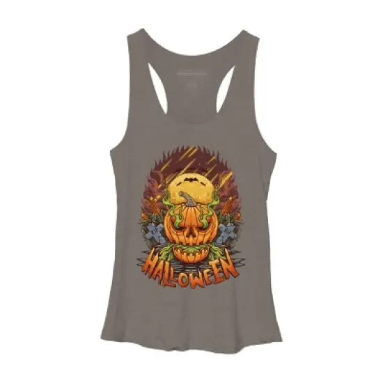 Women's Design By Humans halloween By arjanaproject Racerback Tank Top image {4}