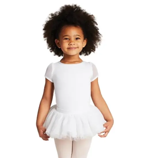 Capezio Puff Sleeve Keyhole Back Leotard - Girls image {6}